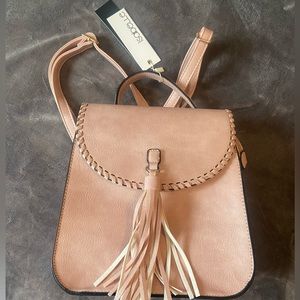 Vegan leather backpack